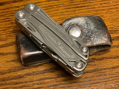 Leatherman Wingman Multitool With Leather Sheath- Stainless Steel, 14 Tools