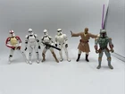 Star Wars Lot 6 Action Figure Kenner 1995 1996 Mace Windu Boba Fett StormTrooper