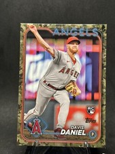 Davis Daniel 2024 Topps Series 2 Baseball #592 Memorial Day Camo RC /25 Angels