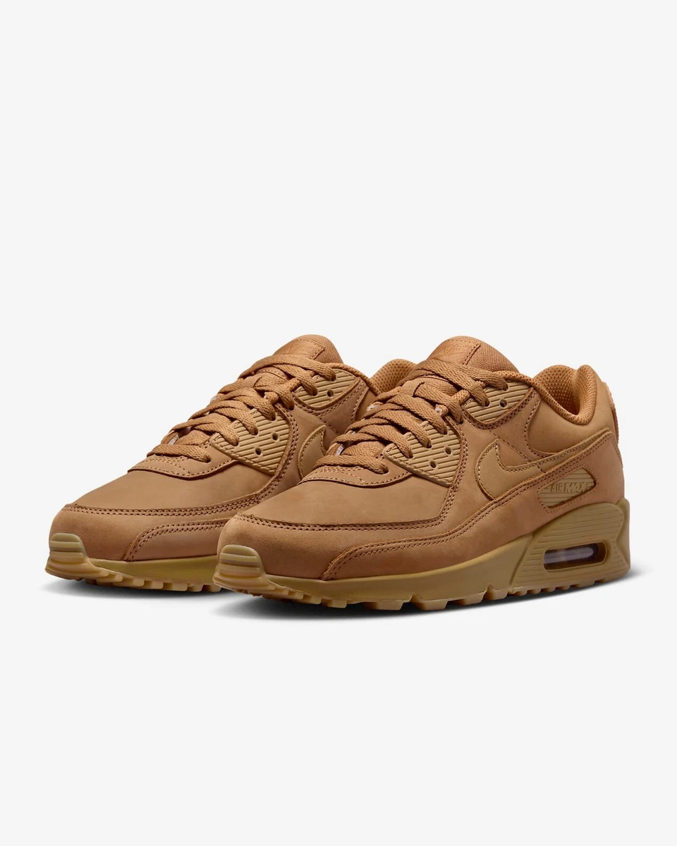 Nike Air Max 90 Premium FZ5102-299 Flax Gum light brown Wheat Men's Sneaker  | eBay
