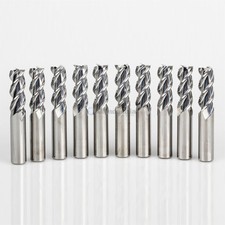 10 Pcs 3/16" YG1 Alu-Power 3 Flute Regular Length Carbide End Mill for Aluminum