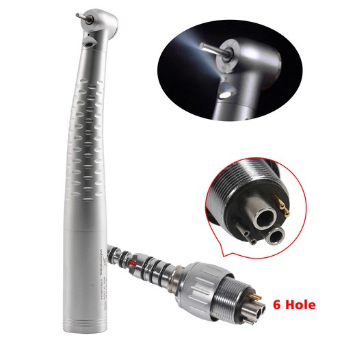2 Turbina Dental LED Fiber Optic Handpiece 6 Hole Acople For Multiflex Coupler - Imagen 4 de 11
