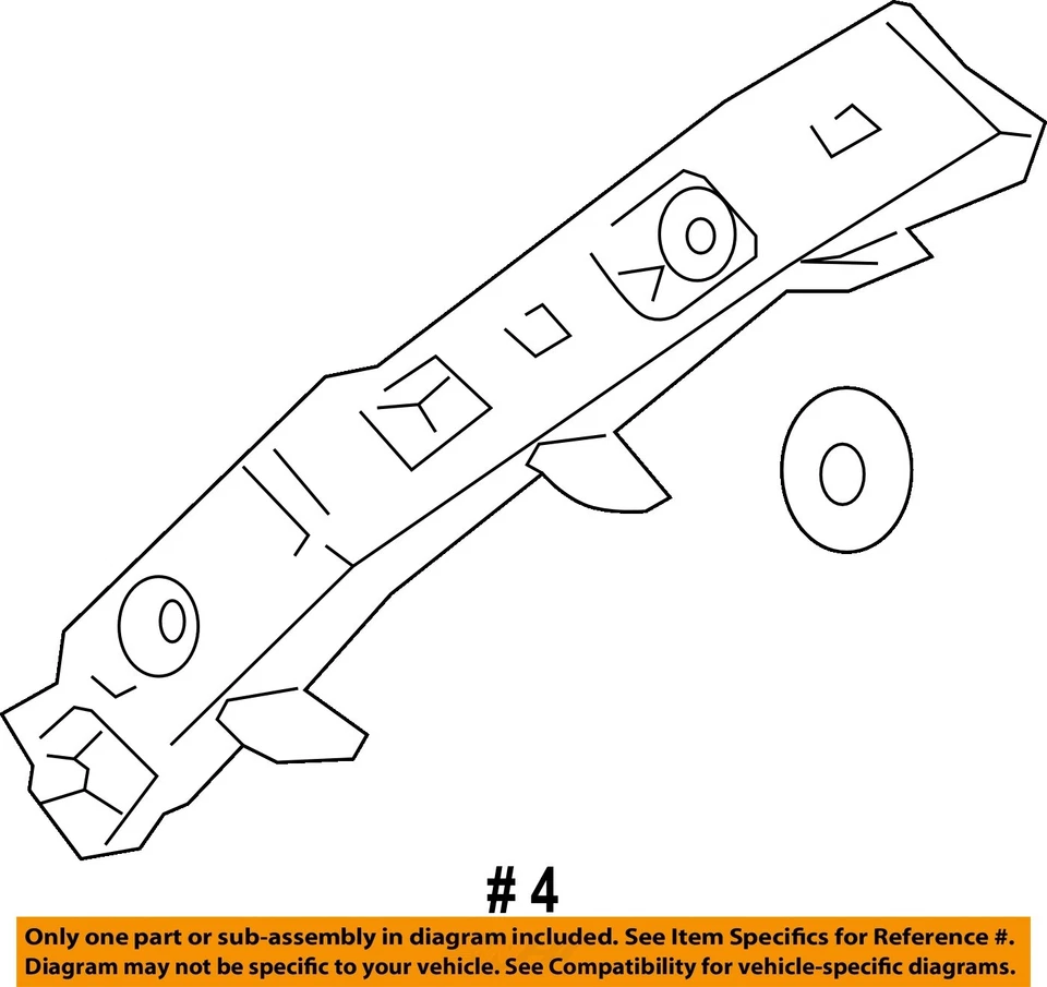 Componentes de parachoques trasero GM OEM 13-16 Spark EV, retenedor lateral 96686882 Foto 2 de 2