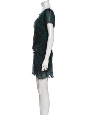 NWT VANESSA BRUNO Green Silk dress ( Size XS ~S , 34 ) | eBay