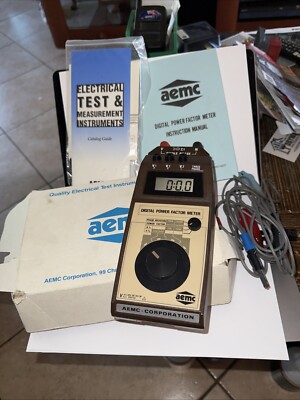 GENUINE AEMC Corp. Digital Power Factor Meter Model 3900 Cat # 139.100
