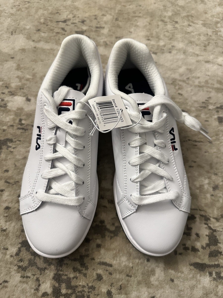 その他 E FILA Womens White 5CM00741 125 Reunion Lace Up Athletic Sneaker