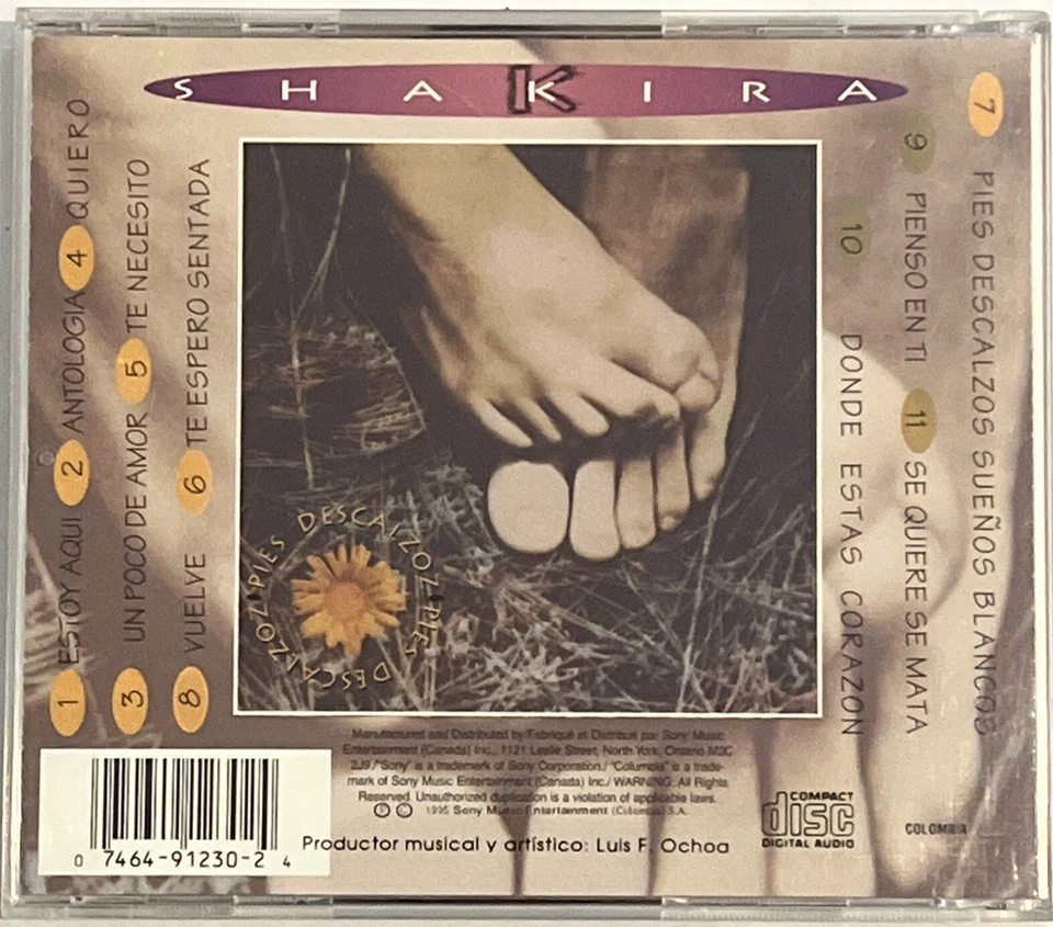 Shakira spanish CD - Pies Descalzos 1995 & Donde estan los ladrones 1998 (FAIR) - Image 2 of 4