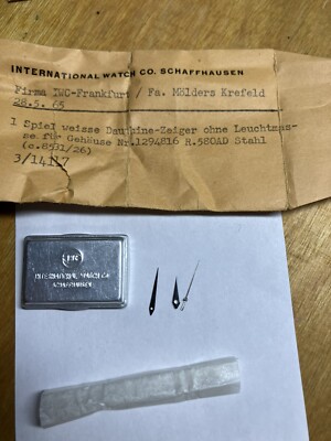 NOS ORIGINAL ZEIGERSATZ IWC CAL. 8531  Stahl