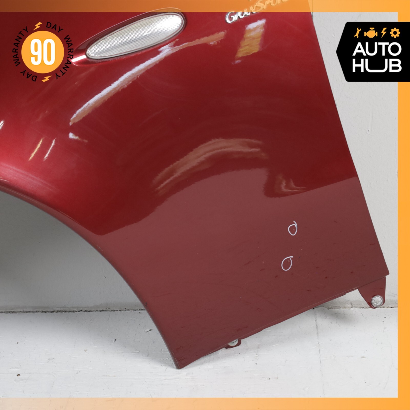 02-07 Maserati M138 GranSport Spyder GT Left Side Fender Assembly Red OEM 46k