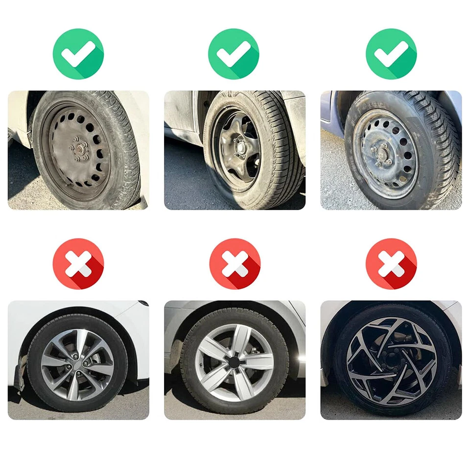 Juego de 4 cubiertas de rueda de 16" tapacubos a presión de llanta completa R16 para Scion xB 2004-2015 Foto 3 de 4