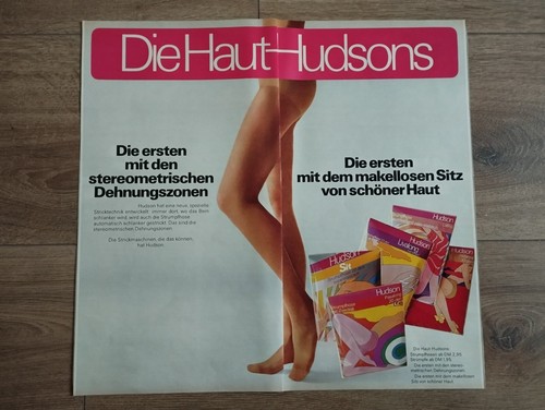ORIGINAL REKLAME WERBUNG 1971 HUDSON Strumpfhose