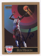 Roy Hinson-Signed 1990 SkyBox #181 Trading Card (New Jersey Nets)