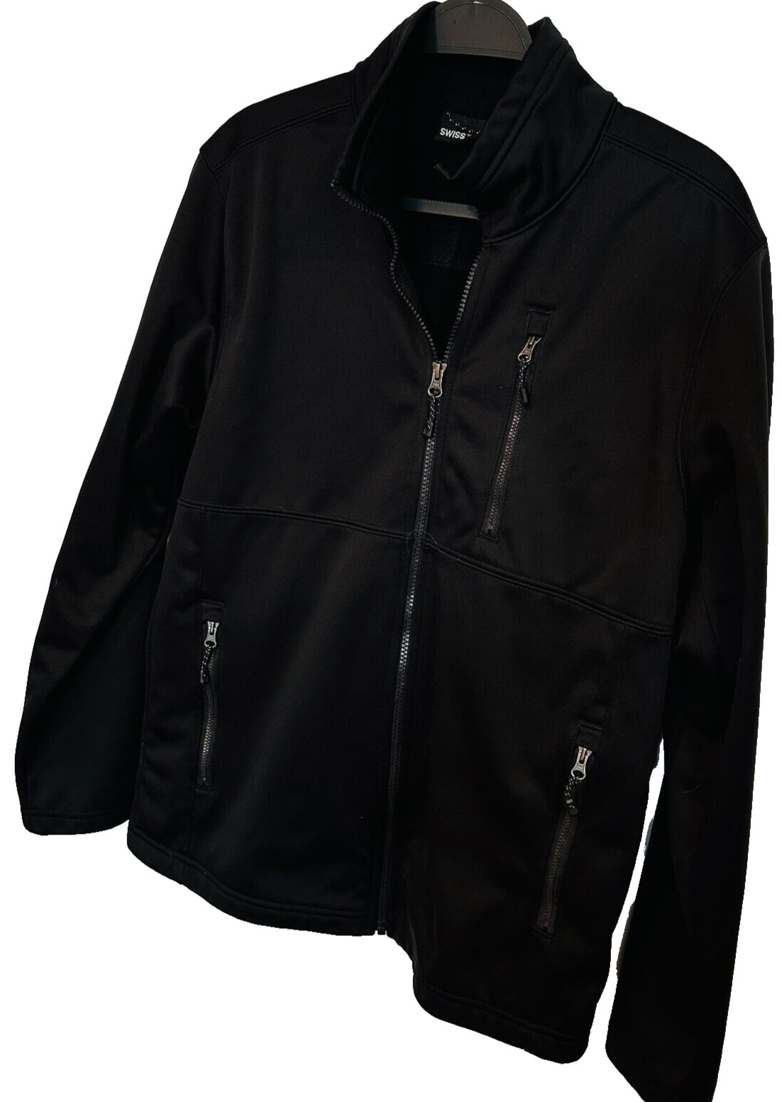 Swiss Tech + Full Zip Jacket Black Softshell 3 Zi… - image 6