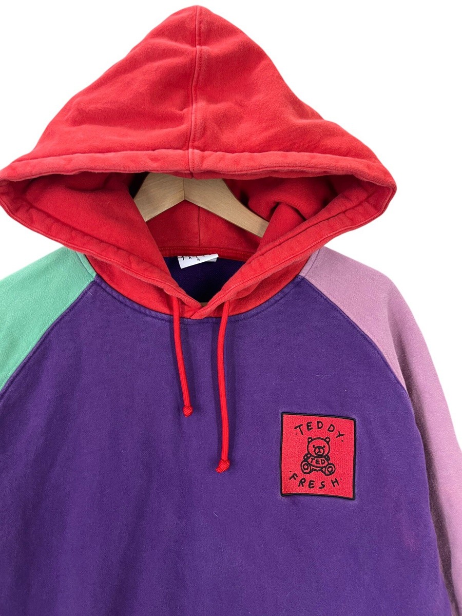 Teddy Fresh Colorblock Hoodie パーカー Teddy Fresh COLOR BLOCK HOODIE 2.0 Size Small Unisex | eBay