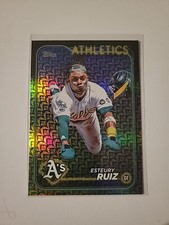ESTEURY RUIZ 2024 Topps Series 1 21 Holiday Base Variation Oakland Athletics E5