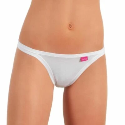 6 slip tanga da donna JADEA 507 bianco nero cotone elasticizzato mutanda intimo