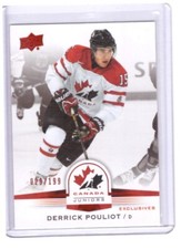 Derrick Pouliot 2014-15 Upper Deck Team Canada Jr. Red Exclusives Card #60 /199