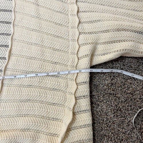 Anthropologie Guinevere Womens Open Cardigan Cashmere Organic Autumn Cream Sz M - Picture 8 of 12