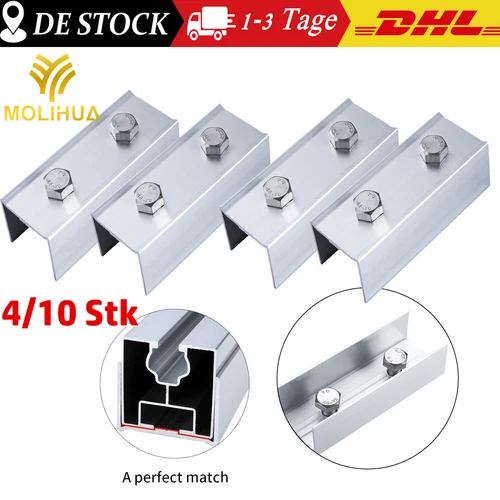 Alu Profilverbinder 120 mm für 40 x 40 mm Schiene , Solar, PV, Schienenverbinder