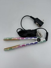 Ultra Chi Hairstyling Flat Iron - Model GF7001 35 Watt Polka Dot White Tested