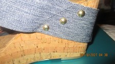 Jean & Plaid Designer Pantoletten 9M 48 $