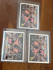 Bret Hart Wrestlemania Card Lot Of 3