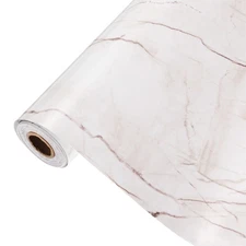 Marble Contact Paper 23.6" x 394" Beige Marble Countertop Peel and Stick