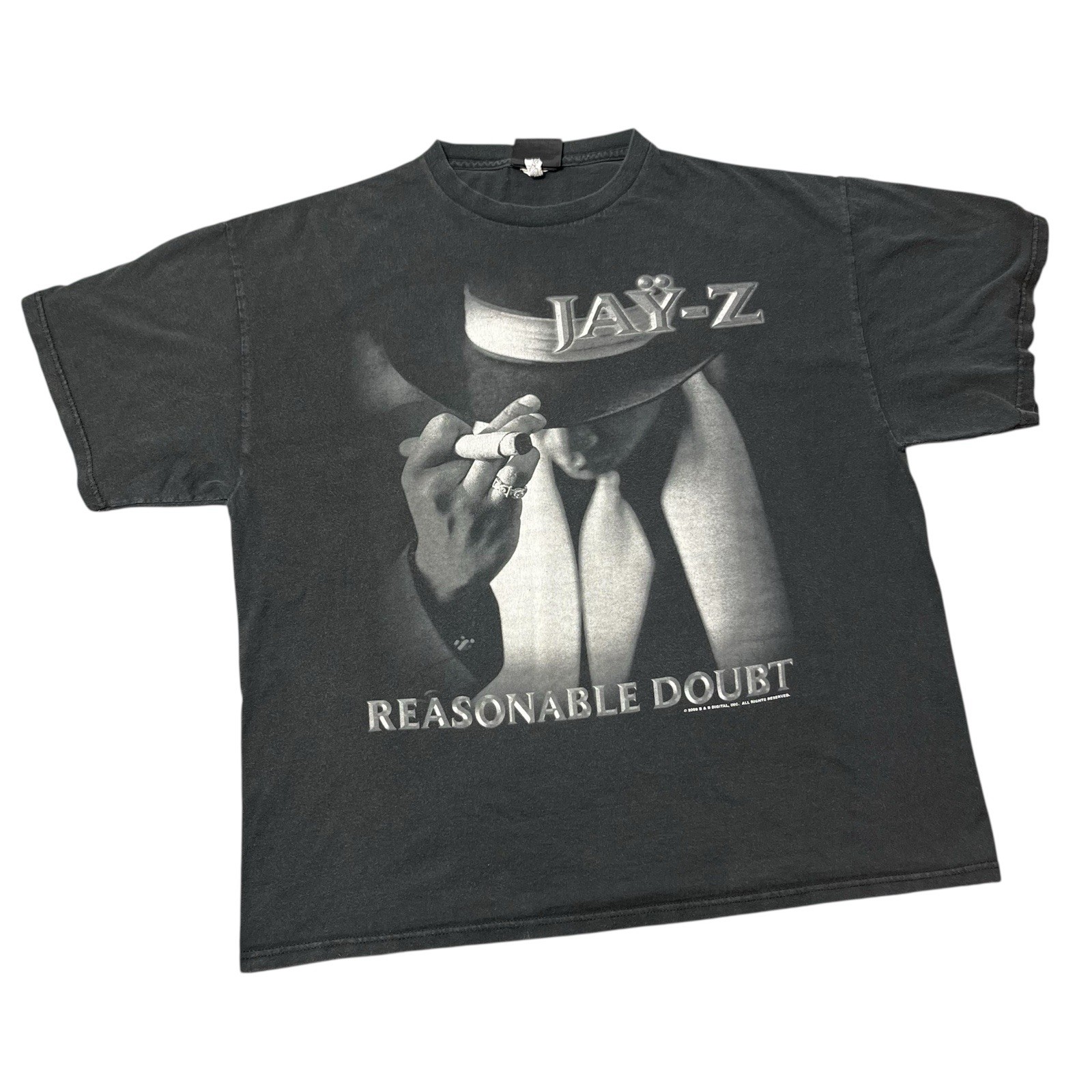 FILA Maglietta nera Jay Z Reasonable Doubt Death Row Records 2009 XL