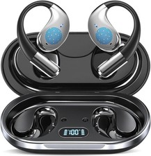 Open Ear Headphones,Over Ear Earbuds with Ergonomic Earhook,Bluetooth Headpho...