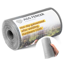 AggFencer 8inch x 25ft Hardware Cloth 1/4inch 8in x 25ft, Galvanized-1/4inch 0.99 per foot