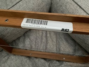 MSI Teak EZ Return Air Grille, 10x14. Frame Only