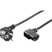 goobay KaltgeräTekabel Gewinkelt, Kabel, Schwarz