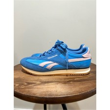 Reebok Blue Sneakers with Pink Accents
