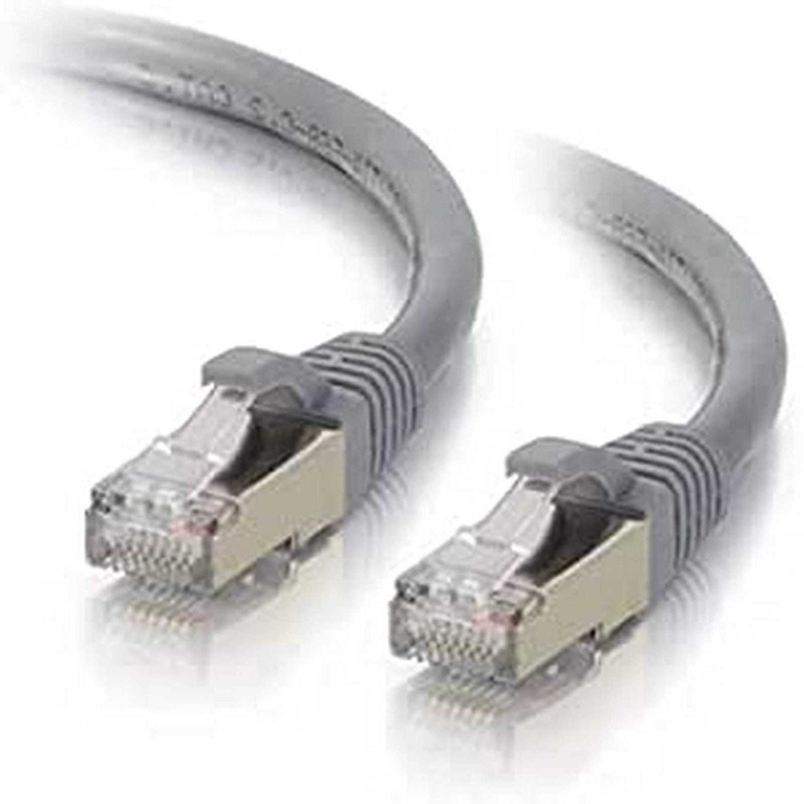 C2G 1 m Cat6a Shielded Patch Cable - Grey 1M Booted & Shielded Grey