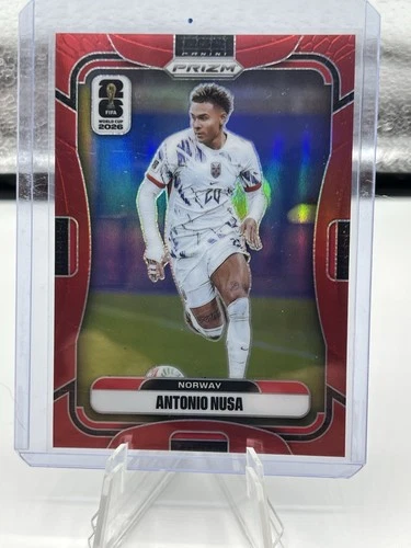 Panini 2026 Prizm FIFA World Cup - Antonio Nusa #326 Red Prizm /50 Norway