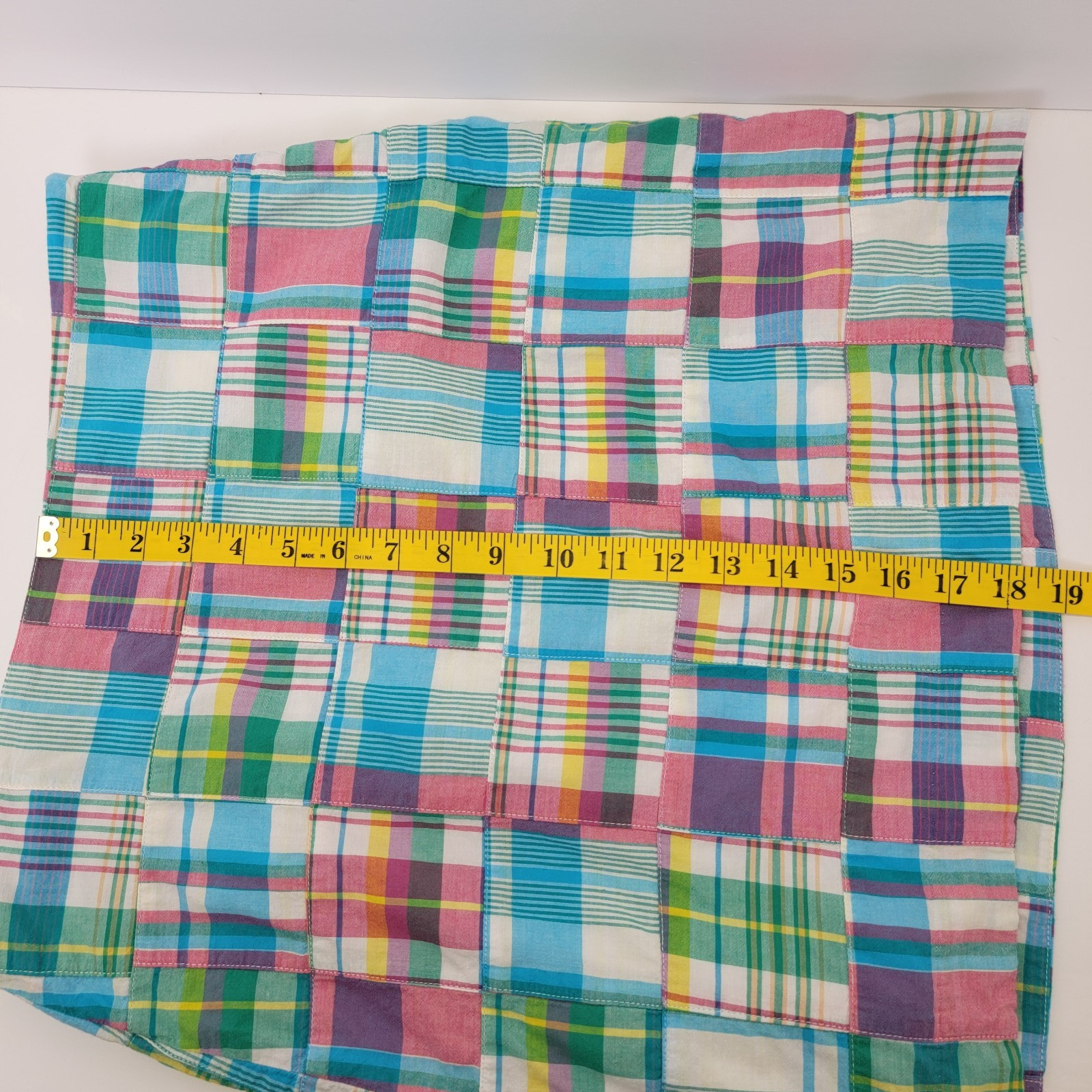 Talbots Petites Womens Multicolor Patchwork 100% … - image 10