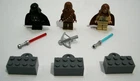LEGO Star Wars 852554 Magnet Set Complete 3 Minifigures Vader Chewie ObiWan 2009
