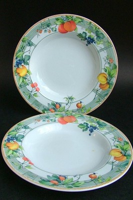 ZWEI Wedgwood Eden Home Collection Suppe Pasta Dessertschalen mit Rand makelloser Zustand