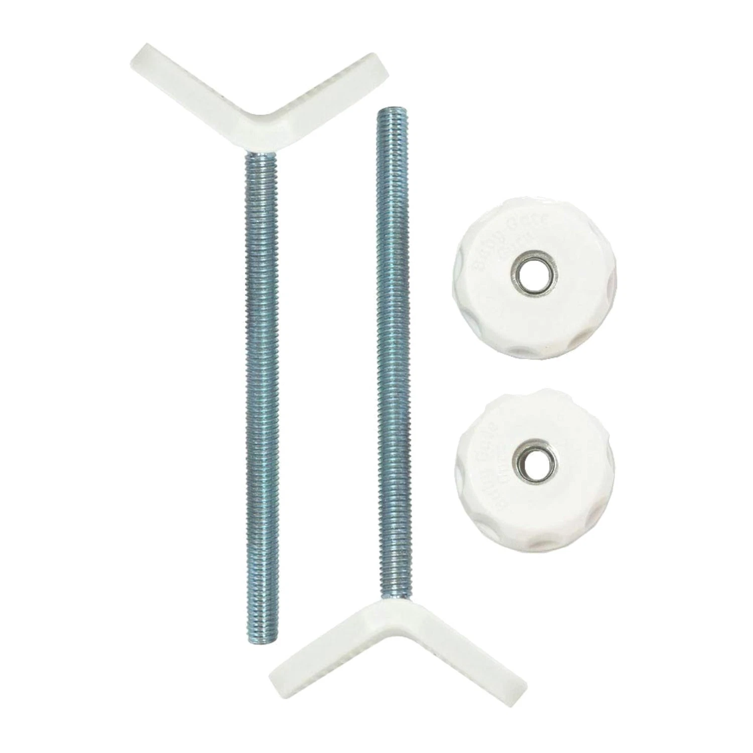 Extra Long Stair Banister Adapter Rods, White