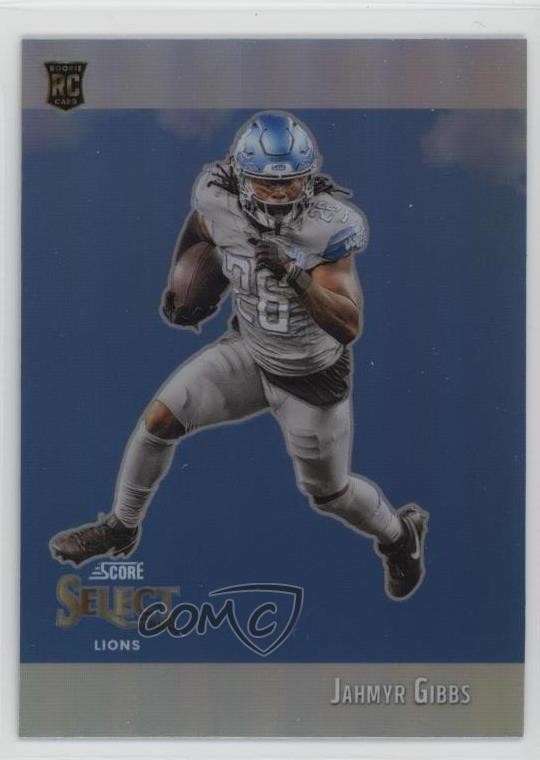 2023 Panini Select Score Throwback Silver Prizm Jahmyr Gibbs #STW-JGI hx7