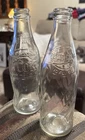Vintage Clear Glass Coca Cola  Coke Pepsi Pepsi Cola Bottles 10 oz No Refill 2