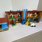 Vintage 1969 Fisher Price Little People Play Family House #952 & Accessories LOT