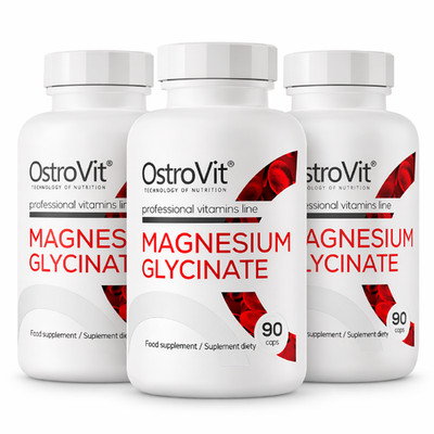 MAGNESIUM GLYCINATE - 90-180 Caps - Reduce tiredness - Prevents cramps - Energy