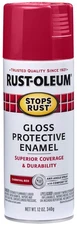 Rust Oleum Stops Rust Protective Enamel Spray Paint 12oz Gloss Carnival Red