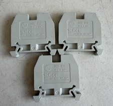 Lot Of 3! Allen Bradley 1492-W10 Gray Terminal Blocks