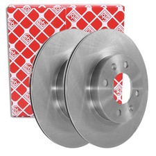 2x FEBI BILSTEIN Bremsscheibe Bremsscheiben Satz Vorne passend für Hyundai i10 2