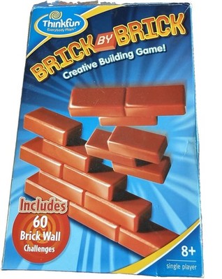 ThinkFun Brick by Brick Logic Puzzle Complete 60 Challenges STEM Game 2007