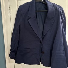 NWT Bleyle Blue Women’s Suit Jacket Size 16 Made In Usa