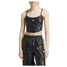 adidas Firebird Corset Scoop Neck Tank Top Womens Size 10  Casual  Athletic IY73