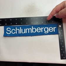 Vintage Kinda Rough LARGE Size Gas / Oil SCHLUMBERGER Patch 2107